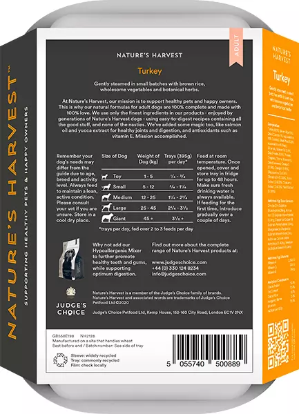 Nature's Harvest Complete Adult Turkey & Brown Rice Dog Food 2 Nature's Harvest Complete Adult Turkey & Brown Rice Dog Food - Image 2