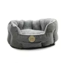 Ancol Sleepy Paws Oval Bed Grey Cord