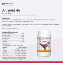 ArthriAid HA Powder For Dogs & Cats -Pet World Outlet Sales arthriaid ha powder for dogs cats 51pt.jpg