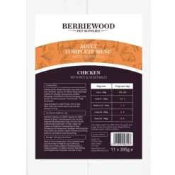 Berriewood Complete Menu Wet Food Chicken & Rice