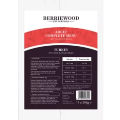 Berriewood Complete Menu Wet Food Turkey & Rice