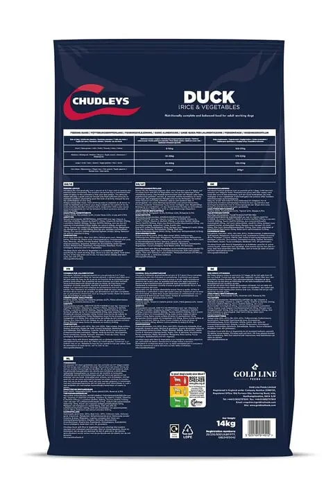 Chudleys Duck With Rice & Vegetables Dog Food 2 Chudleys Duck With Rice & Vegetables Dog Food - Image 2