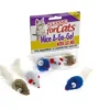 Classic Furry Fluffy Mice Cat Toys