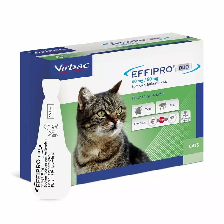 Virbac Effipro Duo Flea & Tick Spot On Solution For Cats & Dogs 2 Virbac Effipro Duo Flea & Tick Spot On Solution For Cats & Dogs - Image 2