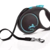 Flexi Black Design Tape Dog Lead 5m Blue