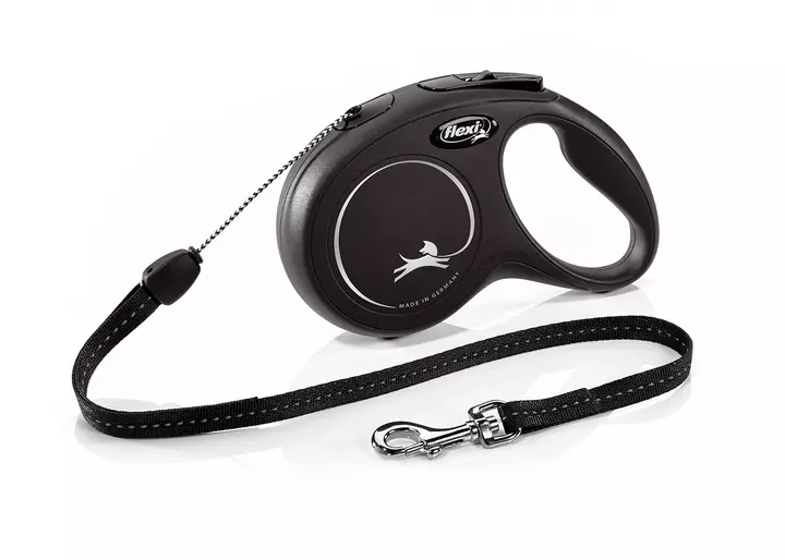 Flexi New Classic Cord Dog Lead 8m Black 1 Flexi New Classic Cord Dog Lead 8m Black