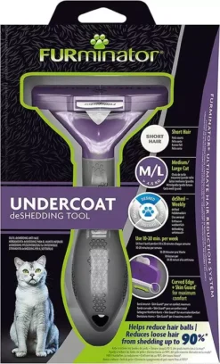 Furminator Undercoat DeShedding Tool For Short Haired Cats