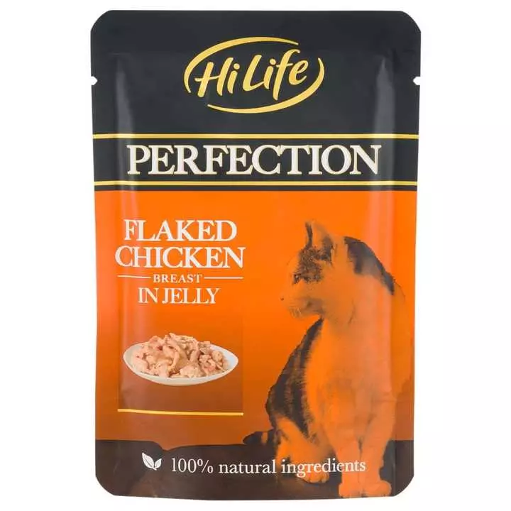 HiLife Perfection Flaked Chicken Breast In Jelly Cat Food 1 HiLife Perfection Flaked Chicken Breast In Jelly Cat Food