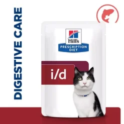 Hills Hill's Prescription Diet I/d Digestive Care Wet Cat Food -Pet World Outlet Sales hills prescription diet id digestive care wet cat food oim1.jpg