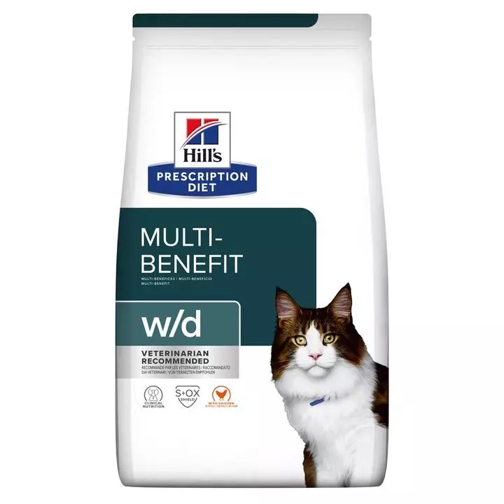 Hills Hill's Prescription Diet W/d Multi Benefit Cat Food 2 Hills Hill's Prescription Diet W/d Multi Benefit Cat Food - Image 2