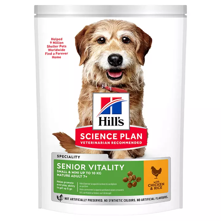 Hills Hill's Science Plan Adult 7+ Senior Vitality Small & Mini Chicken Dog Food 1 Hills Hill's Science Plan Adult 7+ Senior Vitality Small & Mini Chicken Dog Food