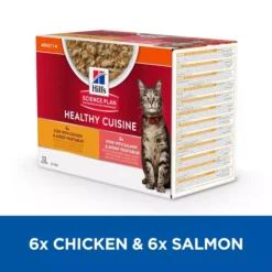 Hills Hill's Science Plan Healthy Cuisine Adult Cat Stew With Chicken Salmon & Added Vegetables -Pet World Outlet Sales hills science plan healthy cuisine adult cat stew with chicken salmon added vegetables kb95.jpg