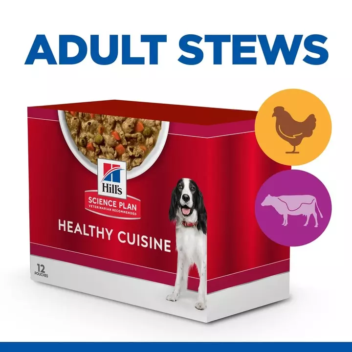 Hills Hill's Science Plan Healthy Cuisine Adult Dog Stew With Chicken Beef & Added Vegetables 2 Hills Hill's Science Plan Healthy Cuisine Adult Dog Stew With Chicken Beef & Added Vegetables - Image 2