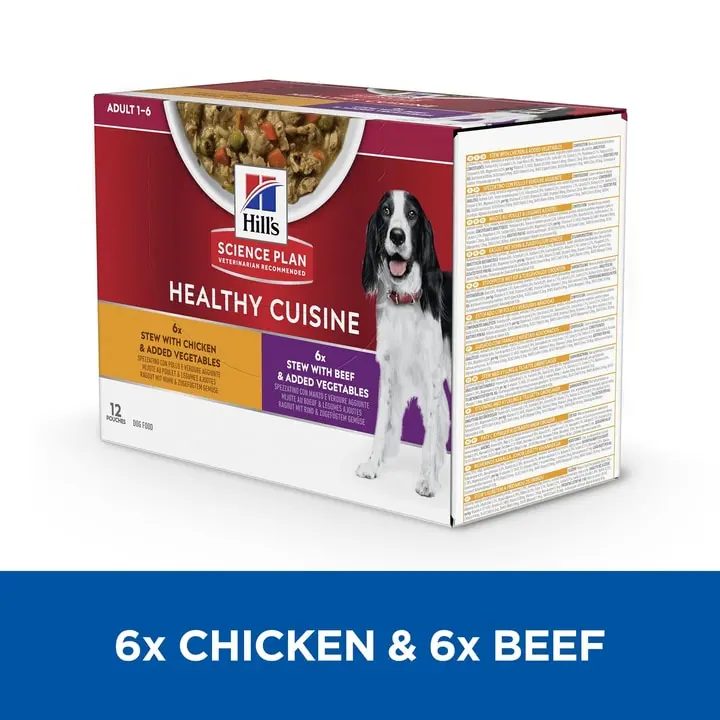 Hills Hill's Science Plan Healthy Cuisine Adult Dog Stew With Chicken Beef & Added Vegetables 3 Hills Hill's Science Plan Healthy Cuisine Adult Dog Stew With Chicken Beef & Added Vegetables - Image 3