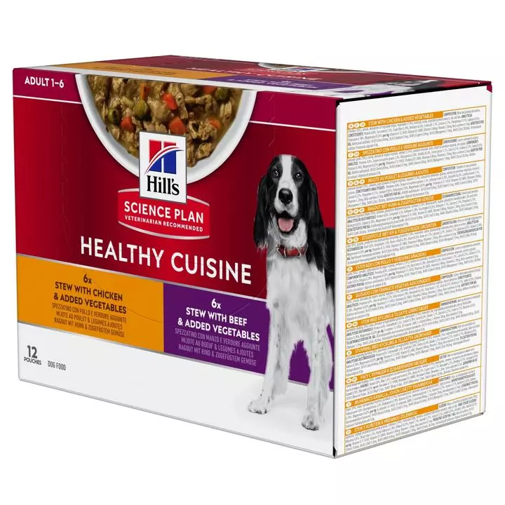 Hills Hill's Science Plan Healthy Cuisine Adult Dog Stew With Chicken Beef & Added Vegetables 1 Hills Hill's Science Plan Healthy Cuisine Adult Dog Stew With Chicken Beef & Added Vegetables