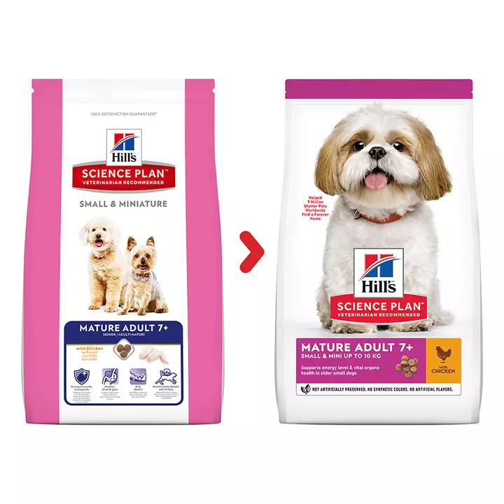 Hills Hill's Science Plan Mature Adult Small & Mini Chicken Dog Food 2 Hills Hill's Science Plan Mature Adult Small & Mini Chicken Dog Food - Image 2