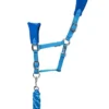 Hy Equestrian DynaMizs Ecliptic Fleece Head Collar & Lead Rope Cobalt & Ocean