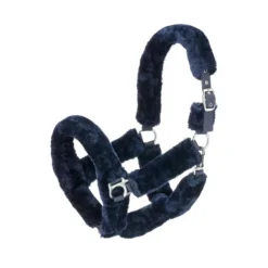 Hy Equestrian Fab Fleece Headcollar Navy
