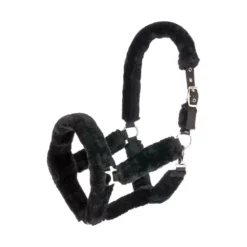 Hy Equestrian Fab Fleece Horse Headcollar Black