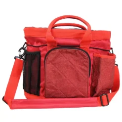 Hy Equestrian Glitzy Grooming Bag Red