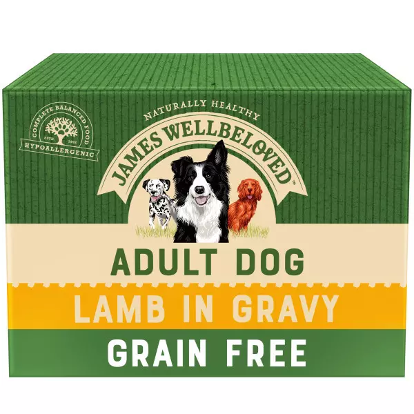 James Wellbeloved Adult Dog Wet Food Lamb In Gravy 1 James Wellbeloved Adult Dog Wet Food Lamb In Gravy