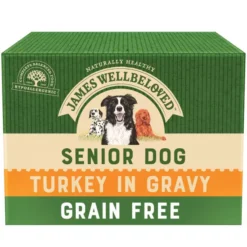 James Wellbeloved Grain Free Senior Dog Turkey In Gravy