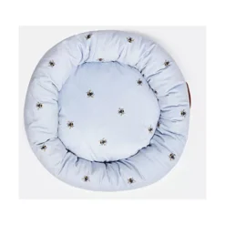 Joules Ticking Bee Doughnut Cat Bed -Pet World Outlet Sales joules ticking bee doughnut cat bed g01d.jpg
