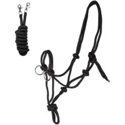 Waldhausen Knotted Halter With Reins Black