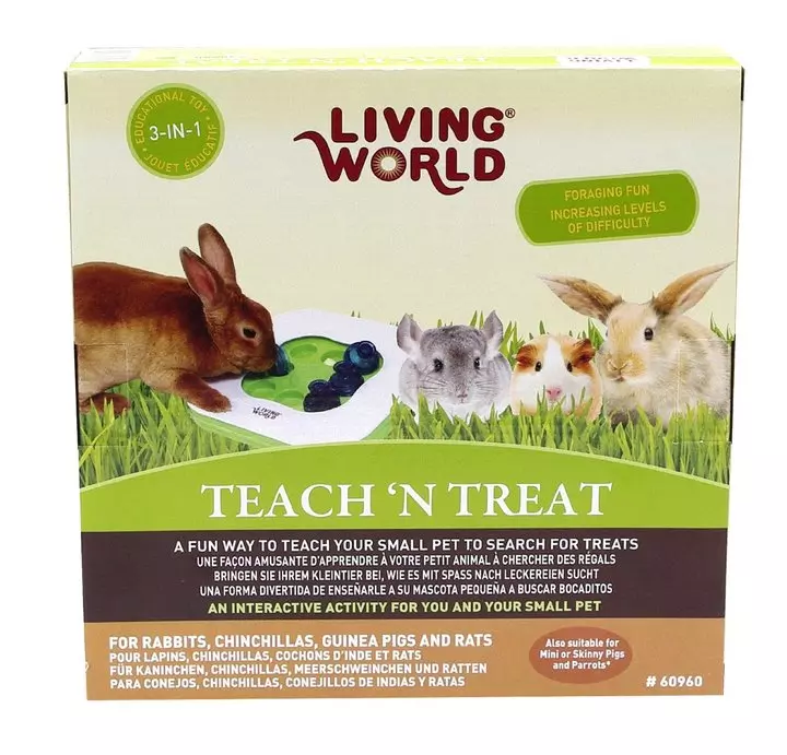 Living World Teach 'n' Treat Interactive Rabbit Toy 1 Living World Teach 'n' Treat Interactive Rabbit Toy