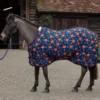 Mark Todd Mediumweight Pony Stable Rug Navy/Orange Stars