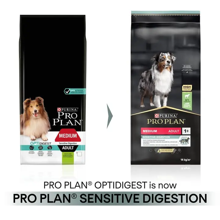PRO PLAN Medium Sensitive Digest Adult 1+ Lamb Dog Food 2 PRO PLAN Medium Sensitive Digest Adult 1+ Lamb Dog Food - Image 2