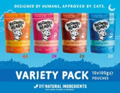 Meowing Heads Variety Pack Cat Wet Food -Pet World Outlet Sales meowing heads variety pack ayau.jpg