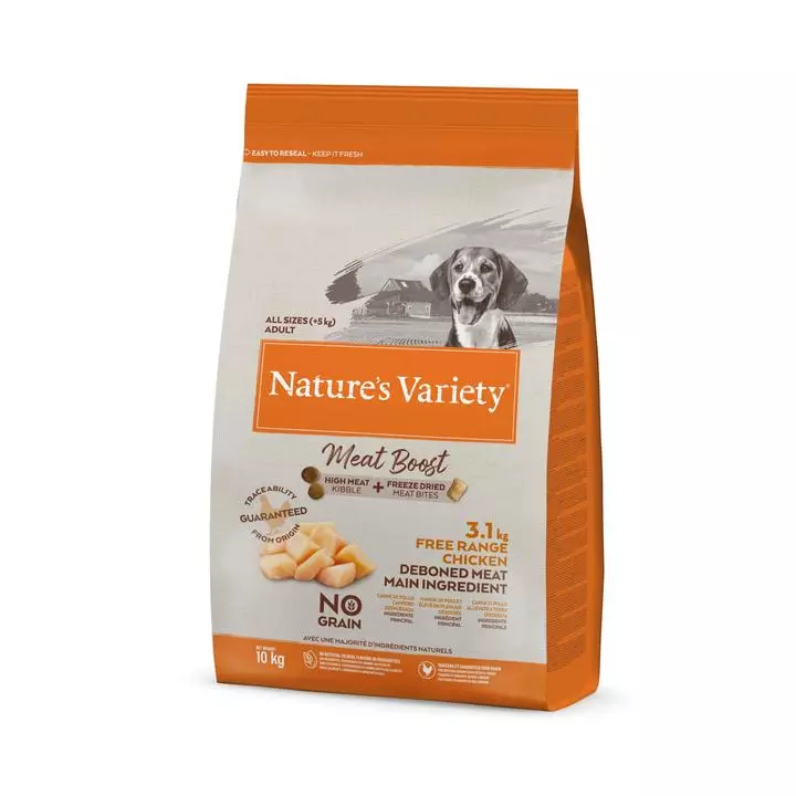 Nature's Variety Free Range Chicken Meat Boost Dog Food 1 Nature's Variety Free Range Chicken Meat Boost Dog Food