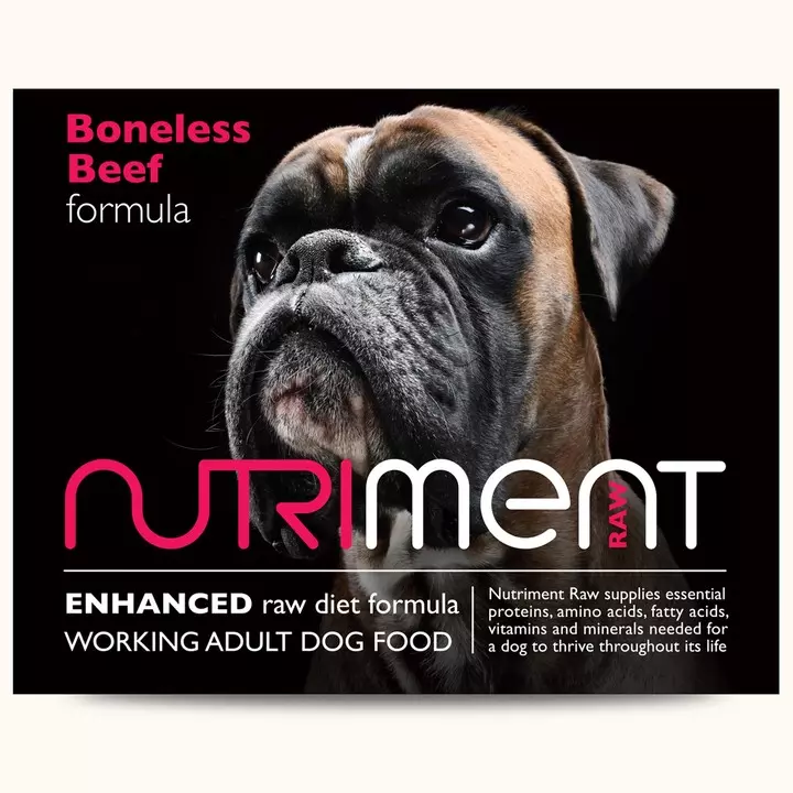 Nutriment Boneless Beef Formula Raw Dog Food Trays 1 Nutriment Boneless Beef Formula Raw Dog Food Trays