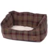 Petface Country Check Square Bed