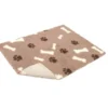 Petlife Non Slip Vetbed Mink With Cream Bones & Brown Paws