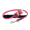 Red Dingo Red With White Spots Dog Lead