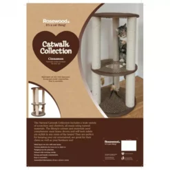 Rosewood Catwalk Cat Scratch Post Cinnamon