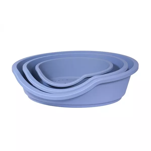 Rosewood Eco Line Plastic Pet Bed 80 Slate Blue For Dogs 1 Rosewood Eco Line Plastic Pet Bed 80 Slate Blue For Dogs