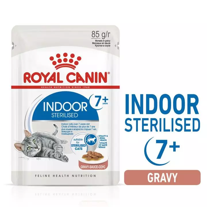 ROYAL CANIN® Indoor Sterilised Adult 7+ Wet Cat Food 1 ROYAL CANIN® Indoor Sterilised Adult 7+ Wet Cat Food