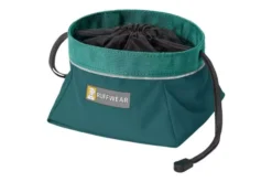 Ruffwear Quencher Cinch Top Packable Dog Bowl Tumalo Teal