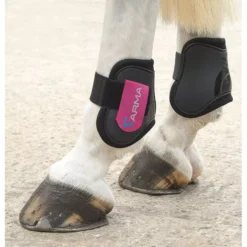 Shires ARMA Fetlock Boots Black/Raspberry
