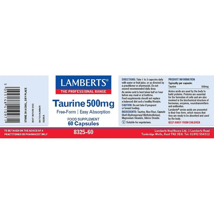 Taurine Capsules 2 Taurine Capsules - Image 2