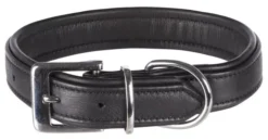 Trixie Active Comfort Leather Collar For Dogs Black