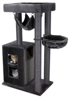Trixie Amadeus Scratching Post Anthracite For Cats