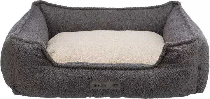 Trixie Be Eco Coline Bed Square For Dogs Dark Grey & Beige 1 Trixie Be Eco Coline Bed Square For Dogs Dark Grey & Beige