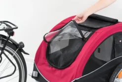 Trixie Bicycle Trailer For Dogs Black/Red -Pet World Outlet Sales trixie bicycle trailer for dogs blackred 12rc.jpg