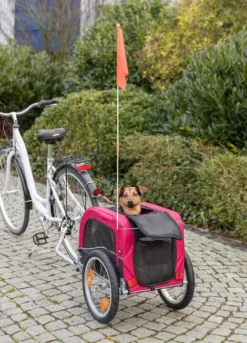 Trixie Bicycle Trailer For Dogs Black/Red -Pet World Outlet Sales trixie bicycle trailer for dogs blackred g5yy.jpg