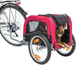 Trixie Bicycle Trailer For Dogs Black/Red -Pet World Outlet Sales trixie bicycle trailer for dogs blackred wv9e.jpg