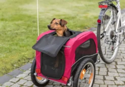 Trixie Bicycle Trailer For Dogs Black/Red -Pet World Outlet Sales trixie bicycle trailer for dogs blackred zo50.jpg